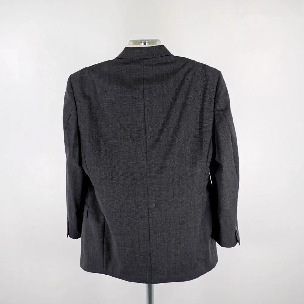 Hart Schaffner Marx‎ Wool Gray Honeycomb Check 3 Button Blazer 42R Or Slim 44R